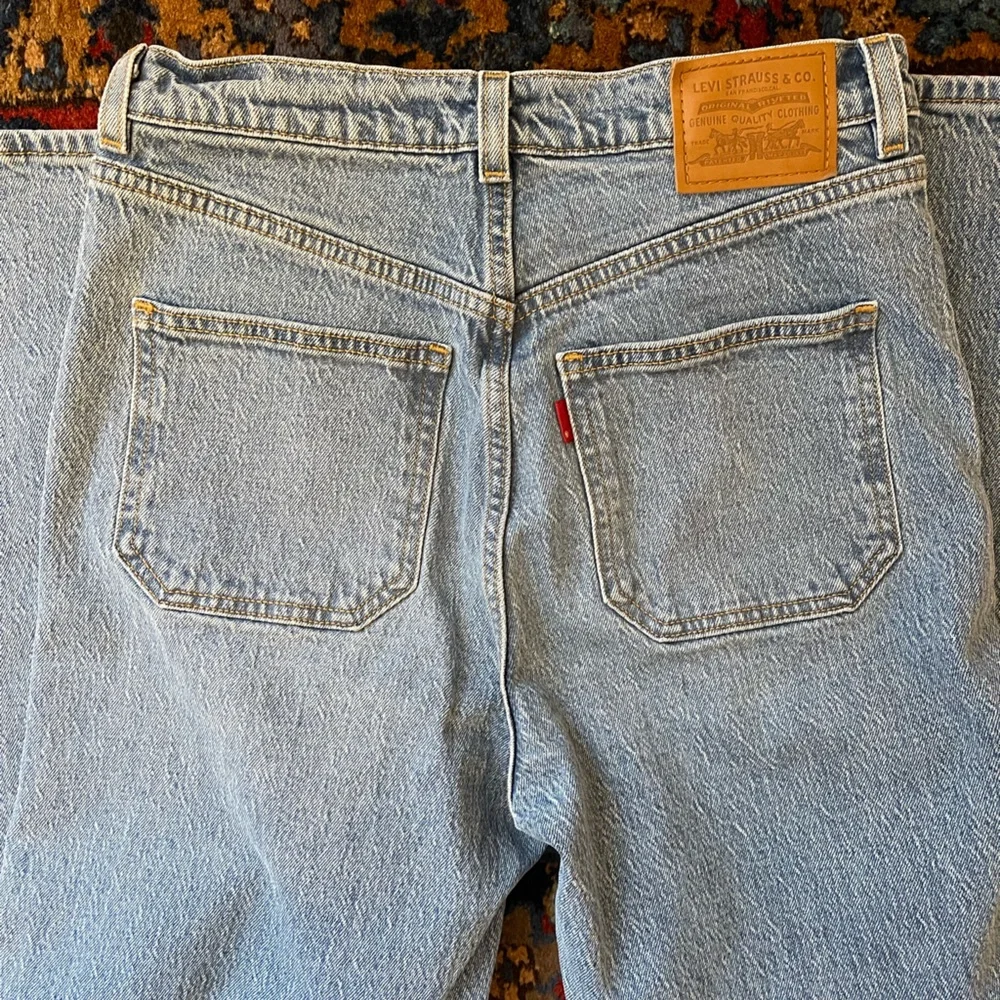 Medium Wash Button Fly Denim - Picture 5 of 7